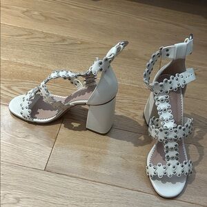 RED Valentino Cream Studded Heels